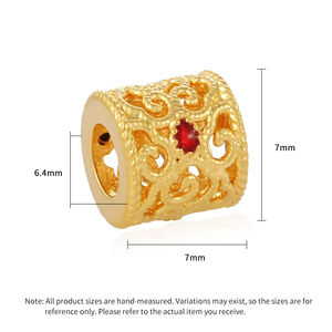 Pulsera de Oro Sólido 24k de Moda con Esmalte Antiguo y Cuentas, Abertura de 3.2mm, Lujo Micro Duro, 0.45g, Accesorios de Joyería de Alta Gama - Product Image 3
