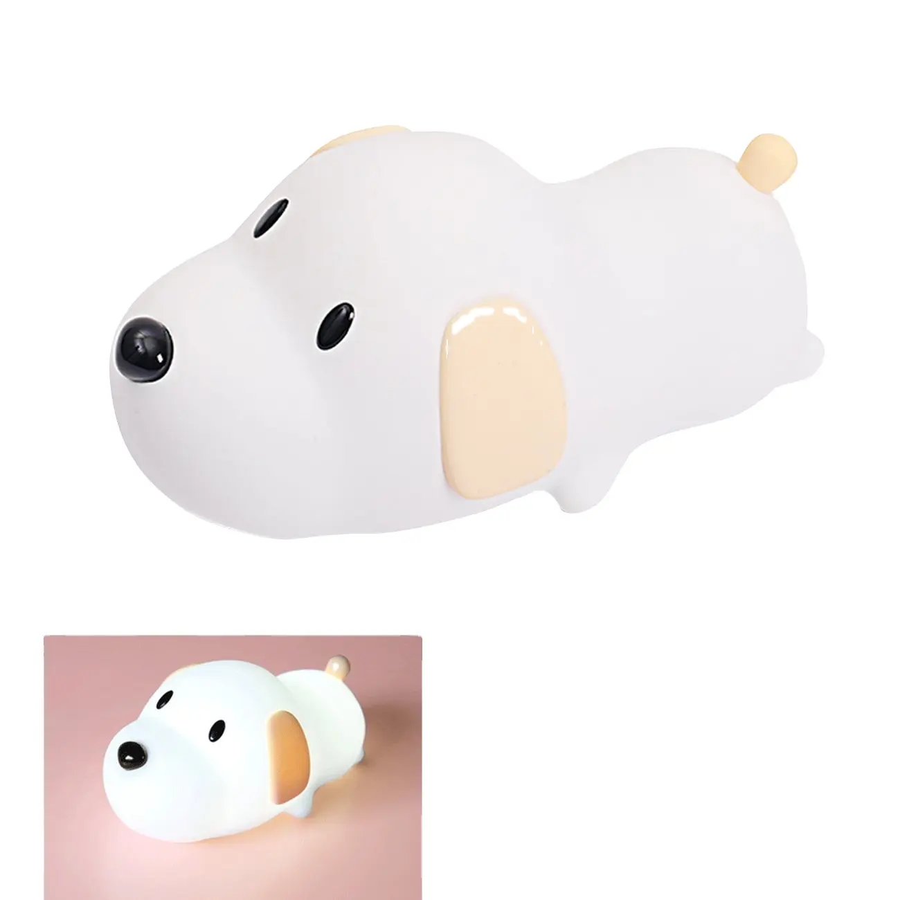 Amazon hot Sale Children Baby Popular Cute Animal Rechargeable Silicone Led Night Light For Kids