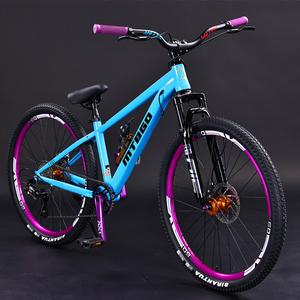 Xe đạp leo núi nam nữ đa năng bằng thép <span class=keywords><strong>carbon</strong></span> cao, bốn màu, với phuộc hợp kim nhôm bền chắc dành cho đi xe đạp ngoài trời - Product Image 2