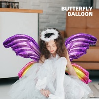 122cm ballon gonflable géant grandes ailes Ballon papillon feuille ballon ailes d'ange fournitures de fête anniversaire décor cadeau pour fille