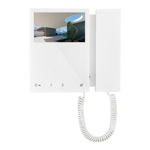 Comelit 6701W Mini Monitor a colori con telefono Simplebus sistema per sistemi di sorveglianza bianco - Product Image 1