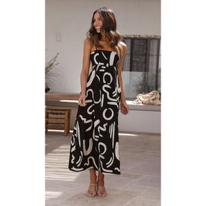 Vestido Largo Estilo Bohemio con Tirantes y Lazos, Venta al Por Mayor - Product Image 5