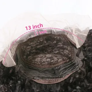 Của phụ nữ tự nhiên màu đen 13x1 ren tóc giả với mùa xuân Curl ngắn Bob cho PIXIE cắt Remy tóc ren nhỏ Cap Kích thước giá rẻ Bob tóc giả - Product Image 6