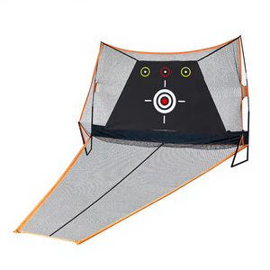 Filet d'entraînement de <span class=keywords><strong>golf</strong></span> en acier inoxydable et polyester pour la pratique du <span class=keywords><strong>golf</strong></span> en intérieur et en extérieur - Product Image 1