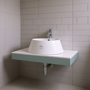 Mueble de Baño Flotante de 36 Pulgadas con Lavabo de Resina en Forma de Gota, Diseño Moderno y Contemporáneo, Acabado Pintado en MDF - Product Image 2