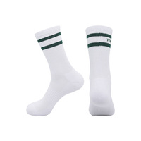 Chaussettes unisexes respirantes pour le tennis et le vélo, en coton tricoté avec logo personnalisé, pour la course à pied et le cyclisme, vente en gros