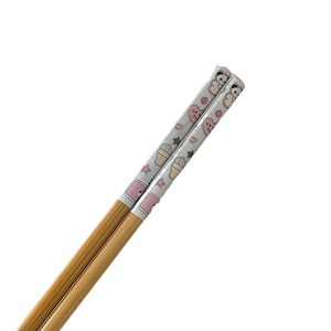 Palillos de bambú con diseño de dibujos animados, redondos, para uso diario, vajilla para comer en casa. - Product Image 3