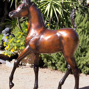 Estatua de caballo árabe de Metal de fundición artística de bronce, alta calidad y al mejor precio - Product Image 3