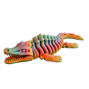 Juguete de Cocodrilo Impreso en 3D con Articulaciones Móviles para Decoración del Hogar, Juguete Antiestrés para Niñas y Niños - Product Image 1