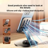 Nouveau support de téléphone portable universel en alliage d'aluminium pour bureau - rotatif à 360 degrés, réglable et pliable pour tablettes/ordinateurs