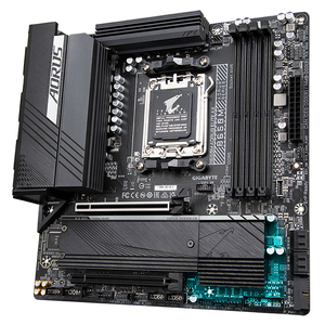 La carte mère GIGABYTE <span class=keywords><strong>B650M</strong></span> <span class=keywords><strong>AORUS</strong></span> <span class=keywords><strong>ELITE</strong></span> AX prend en charge les processeurs AMD Ryzen série 7000 avec prise AM5, plaque principale - Product Image 4