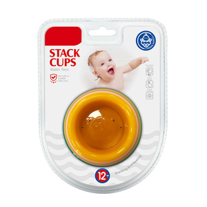 8 Pièces Tasses Flottantes Empilables <span class=keywords><strong>Lion</strong></span>, Jouet Éducatif Montessori pour le Bain de Bébé - Product Image 2