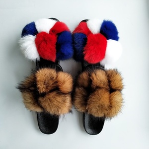 Pantuflas Personalizadas para <span class=keywords><strong>Mujer</strong></span>, Suaves, con Pompones, para el Hogar, Precio Súper Económico de Fábrica 2021 - Product Image 4
