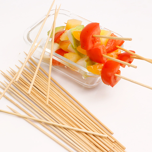 Bâtons de barbecue en bambou, grands bâtons de bambou pour barbecue, brochettes en bambou, 40 cm de long, bâtonnets de barbecue en bambou pour hot-dogs - Product Image 5