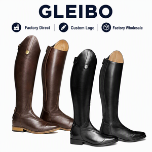 <span class=keywords><strong>Botas</strong></span> de equitación altas de cuero de grano completo premium OEM ODM con cremallera lateral para <span class=keywords><strong>mujer</strong></span>, estilo <span class=keywords><strong>cowboy</strong></span> - Product Image 1