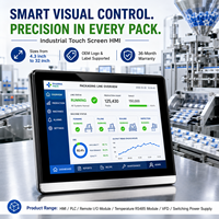 Mochuan Hmi Pantalla táctil de 7 pulgadas Panel de monitor Modbus Tcp para dispositivos de control Plc de automatización industrial