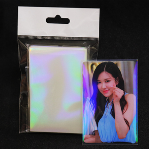 Début — manches de carte holographique KPOP, 500 pièces, couleur arc-en-ciel, pochette de carte photo, PC - Product Image 2