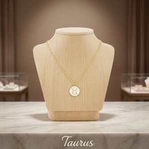 Collier avec pendentif signe du zodiaque Taureau, argent sterling 925, plaqué or, horoscope, astrologie, bijoux signe du zodiaque, cadeau pour femme - Product Image 1