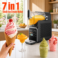 Machine à glace pilée électrique automatique VANKOOL 1,8 L avec écran numérique pour jus, milk-shake et cocktails