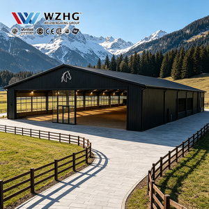 Estructura de Acero de Grado Industrial para Arena Ecuestre, Ideal para Clubes de Equitación, con Soporte de Montaje de Componentes Prefabricados - Product Image 1