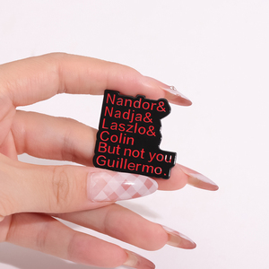 Nandor nadja laszlo Colin nhưng không phải bạn Guillermo men Pin Phim Kinh Dị Kim Loại trâm cài ve áo huy hiệu đồ trang sức - Product Image 4