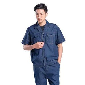 Custom workwear fabric Made Men's Industrial Electrician Mechanic Work Clothing Engineering Uniforms Workwear