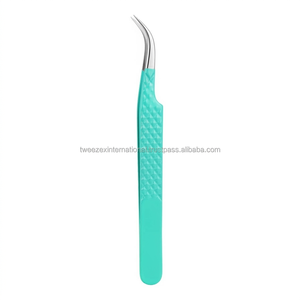 Customized Brand Private Label Custom Color Professional Precision Stainless Steel Smooth Tip Comfortable Eyelash Tweezers Box - Product Image 4