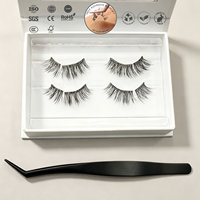 Extensions de cils prêtes à poser Beauty Counter, bande pré-collée, cils naturels, bande souple, logo personnalisé, B2B, Royaume-Uni, France, Italie
