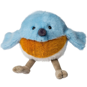 Peluche Oiseau Bleu Rond de 5 Pouces Personnalisée de Haute Qualité, Adorable et Douce, Compagnon Réconfortant pour Enfants, Idéale pour l'Heure du Coucher et la Décoration Intérieure - Product Image 1