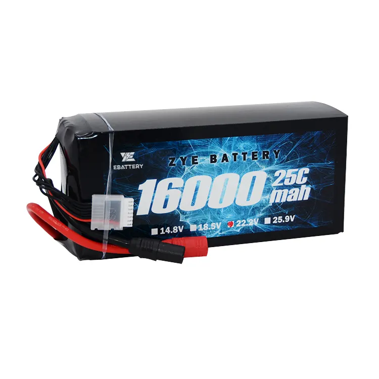 ZYE 25C 22.2V 16000mah 6s 22000mah 24000mah 7s 25.9v high discharge rate lipo battery pack