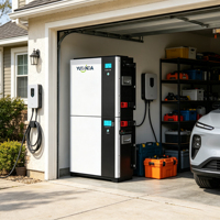 Batterie de stockage d'énergie tout-en-un YUTANDA LiFePO4 51,2 V 100 Ah 5 kWh avec onduleur 5 kW pour l'énergie solaire résidentielle