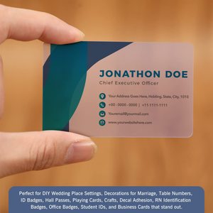 <span class=keywords><strong>Carte</strong></span> de visite en plastique transparente <span class=keywords><strong>personnalisée</strong></span> avec impression offset magnétique, nom et <span class=keywords><strong>photo</strong></span> - Product Image 3