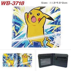 Portefeuille en cuir PU avec motif de dessin animé Pokémon Gengar Snorlax Pika, porte-cartes d'identité, porte-monnaie, portefeuilles en gros, porte-billets personnalisé - Product Image 3