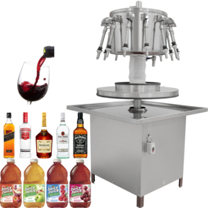 Emi - Llenadora de Líquidos Semiautomática Rotativa de Acero Inoxidable para la Producción de Alimentos y Bebidas, Jugos de Frutas, Té, Bebidas, <span class=keywords><strong>Agua</strong></span> <span class=keywords><strong>Mineral</strong></span> - Product Image 2