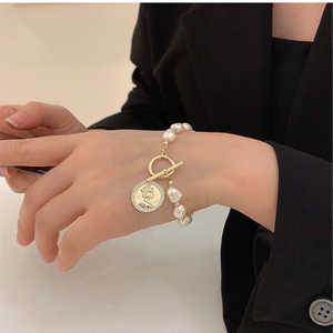 Pulsera de Perlas Naturales de Agua Dulce Estilo Barroco para Mujer, Nueva Colección Viento Frío - Product Image 2