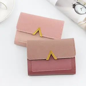 New Korean Style Short Tassel Fashion Ladies PU Wallet Card Holder Student Wallet Small Purses Women Coin leather Purse