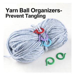 Ensemble de fil à crocheter, outils de crochet carré, accessoires faits main écologiques, kit de démarrage, facile pour les débutants, portable, simple - Product Image 2
