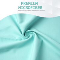 Serviette de sport en microfibre de haute qualité avec logo personnalisé, super absorbante et à séchage rapide pour la gym et le yoga