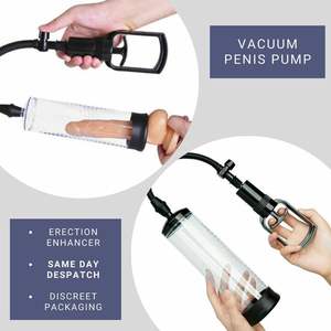 Vakuum-Penispumpe für Männer, Trainingsgerät bei Erektionsstörungen, manuelle Vergrößerung, Verlängerung und Verdickung, Penis-Erektionstrainer mit Zugstange - Product Image 4