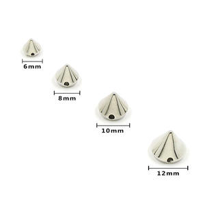 500 पीसी स्पाइक प्लास्टिक पंक रिवेट्स-डिय गोथिक रॉक स्टड में जैकेट, कॉलर, बैग, जूते, बेल्ट पर सिलाई के लिए - Product Image 4