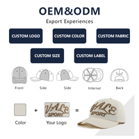 Casquette de baseball unisexe brodée sur mesure OEM, 6 panneaux, en nylon, taille ajustable, qualité supérieure, non structurée, pour le sport