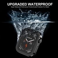 Apple Watch Kılıflarıyla Uyumlu Düz Kenarlı Su Geçirmez PC Malzemeli Tam Koruyucu Kılıf (Watch 10/9 & 11 için)