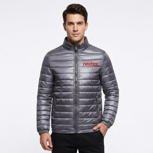 Veste matelassée en nylon personnalisée, coupe-vent imperméable à col montant, style classique d'hiver, épaisse, camouflage, longue, décontractée, avec fermeture éclair - Product Image 1