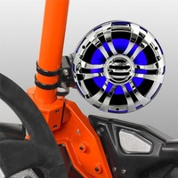 DIBEISI - Enceintes marines étanches pour tour de wakeboard et système audio stéréo avec Bluetooth intégré - LED DBS5081S