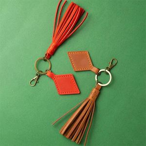 Genuine <b>Bags</b> Retro Leather Tassels Keychain Women Tassel <b>Bag</b> <b>Charm</b> for Gifts - Product Image 3