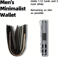 Porte-monnaie minimaliste ultra-fin pour homme, porte-cartes en alliage d'aluminium, portefeuille anti-RFID avec pince à billets