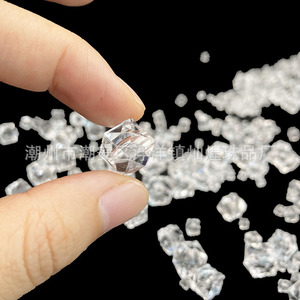 Acrylic Ice Cubes Transparent Square Loose <b>Beads</b> For Jewelry Making DIY Craft Supplies - Product Image 2