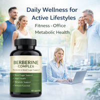 [Faible MOQ OEM] Capsules de complexe de berbérine 1200mg |   Soutien du métabolisme |   Complément alimentaire en marque blanche pour les vendeurs Amazon et TikTok