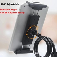 Support de tablette universel à rotule rotative à 360° pour appareils de 16 à 27,5 cm, tablettes de 8 à 12,9 pouces, conception antidérapante, iPad/