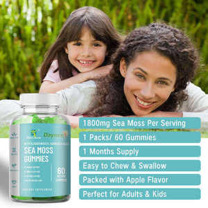 Gomitas de Musgo Marino para Toda la Familia, con Raíz de Bardana, Veganas, Naturales, Sin <span class=keywords><strong>Gluten</strong></span>, Sin OMG, Suplemento en Gomitas - Product Image 2